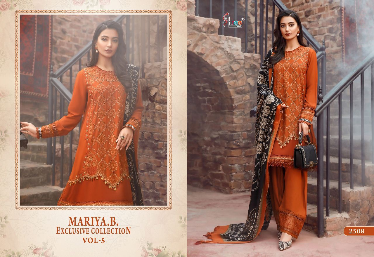 Shree Mariya B Exclusive Collection Vol 5 Ethnic Wear Wholesale Pakistani Salwar Suit